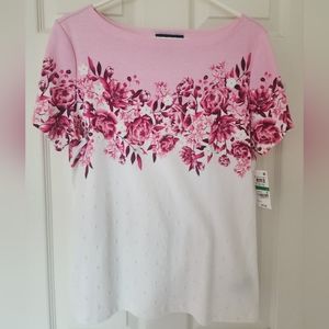 Karen Scott pink top